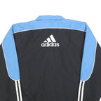ADIDAS Mens Black & Blue Sports Track Jacket XL Polyester Zip Athletic