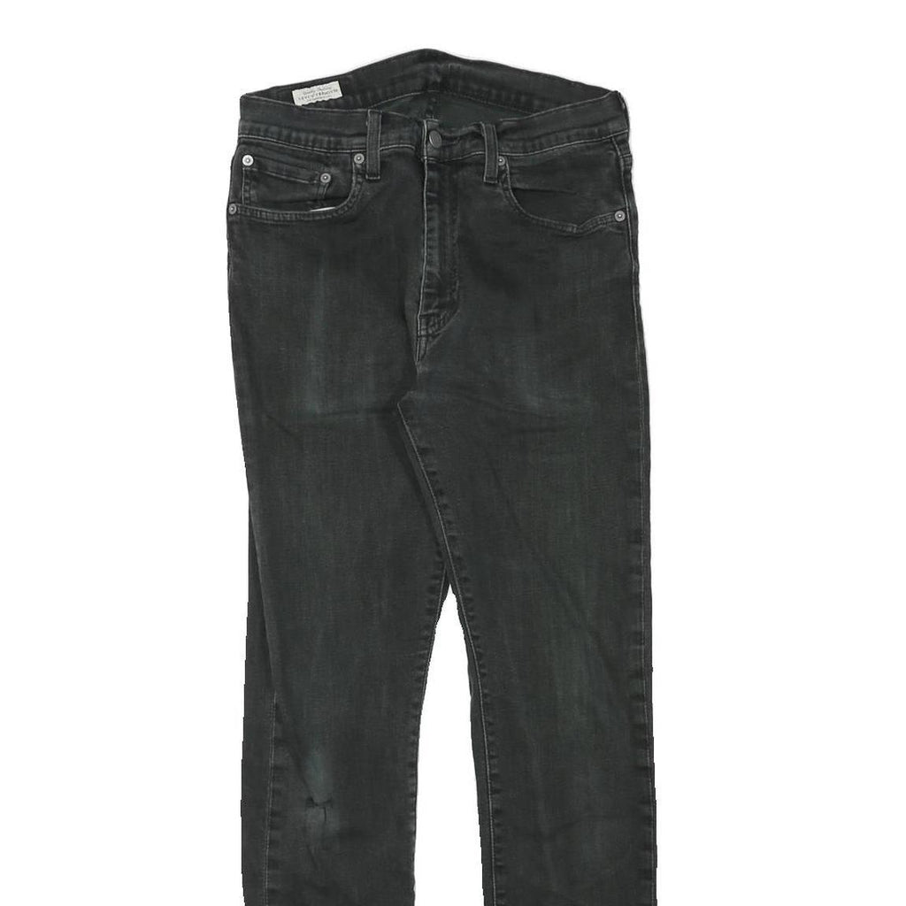 LEVI'S Mens Jeans Black Slim Skinny Denim Medium W28 L30 Stylish Comfort