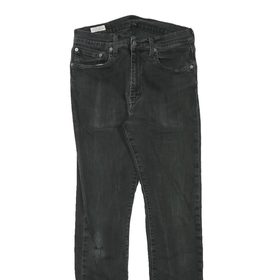 LEVI'S Mens Jeans Black Slim Skinny Denim Medium W28 L30 Stylish Comfort