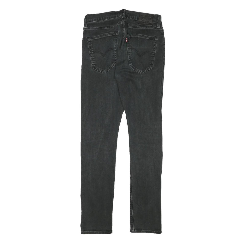 LEVI'S Mens Jeans Black Slim Skinny Denim Medium W28 L30 Stylish Comfort