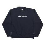 REEBOK Mens Navy Blue Sweatshirt Crew Neck XL Cotton Blend Casual Sportswear