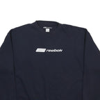 REEBOK Mens Navy Blue Sweatshirt Crew Neck XL Cotton Blend Casual Sportswear