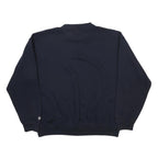 REEBOK Mens Navy Blue Sweatshirt Crew Neck XL Cotton Blend Casual Sportswear