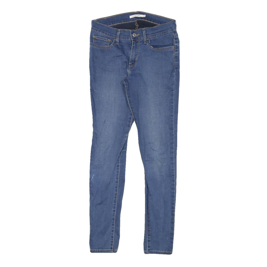 LEVI'S 710 Womens Jeans Blue Slim Skinny Denim Medium W27 L28 Stretch Zip Fly