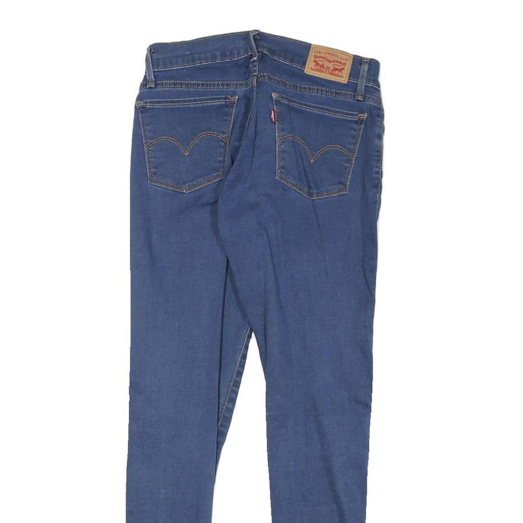 LEVI'S 710 Womens Jeans Blue Slim Skinny Denim Medium W27 L28 Stretch Zip Fly