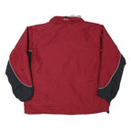 COLUMBIA Mens Red & Black Outdoor Jacket XL Polyester Blend Plain Zip Pocketed