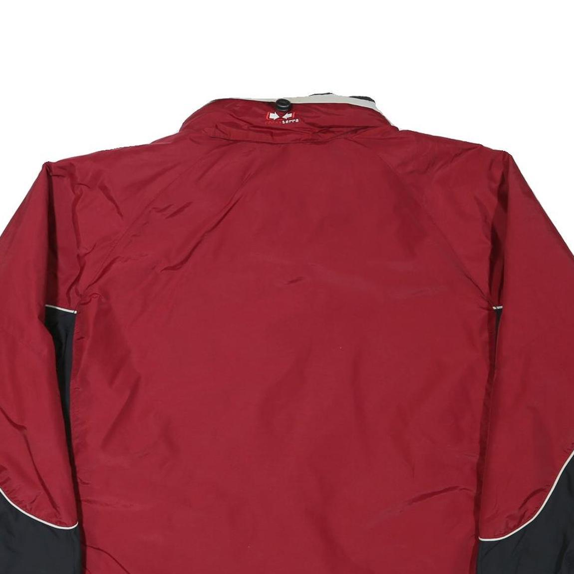 COLUMBIA Mens Red & Black Outdoor Jacket XL Polyester Blend Plain Zip Pocketed