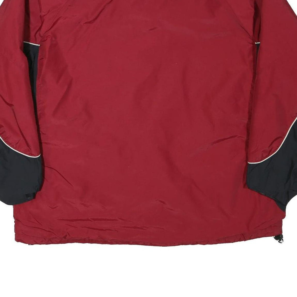COLUMBIA Mens Red & Black Outdoor Jacket XL Polyester Blend Plain Zip Pocketed