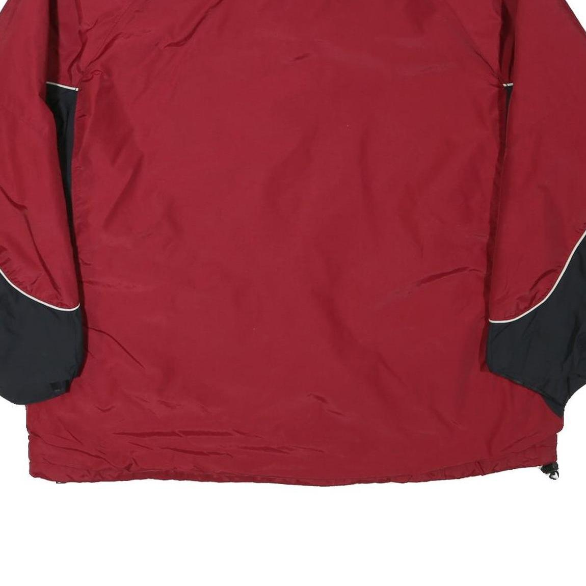 COLUMBIA Mens Red & Black Outdoor Jacket XL Polyester Blend Plain Zip Pocketed