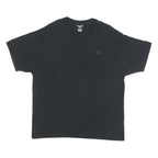 CHAMPION Mens Black Classic T-Shirt XL Short Sleeve Crew Neck Logo Embroidered