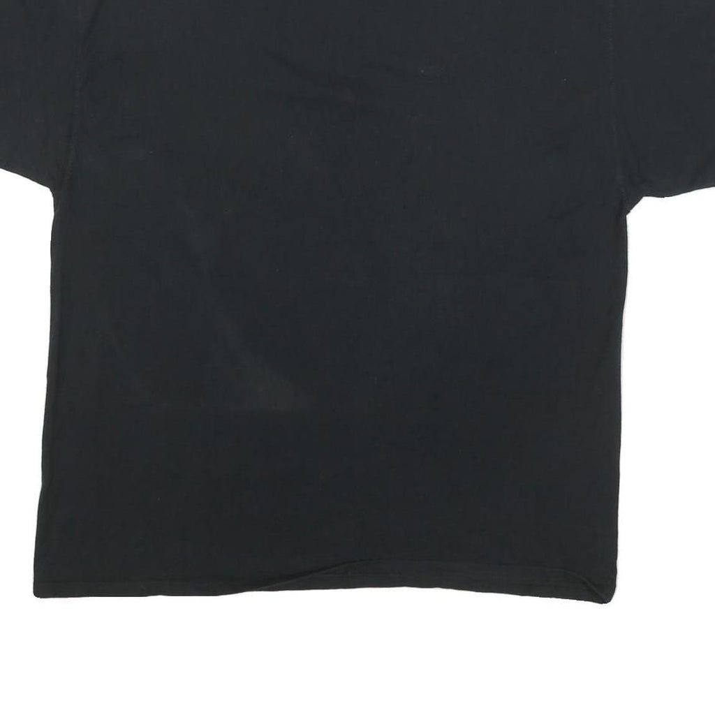 CHAMPION Mens Black Classic T-Shirt XL Short Sleeve Crew Neck Logo Embroidered