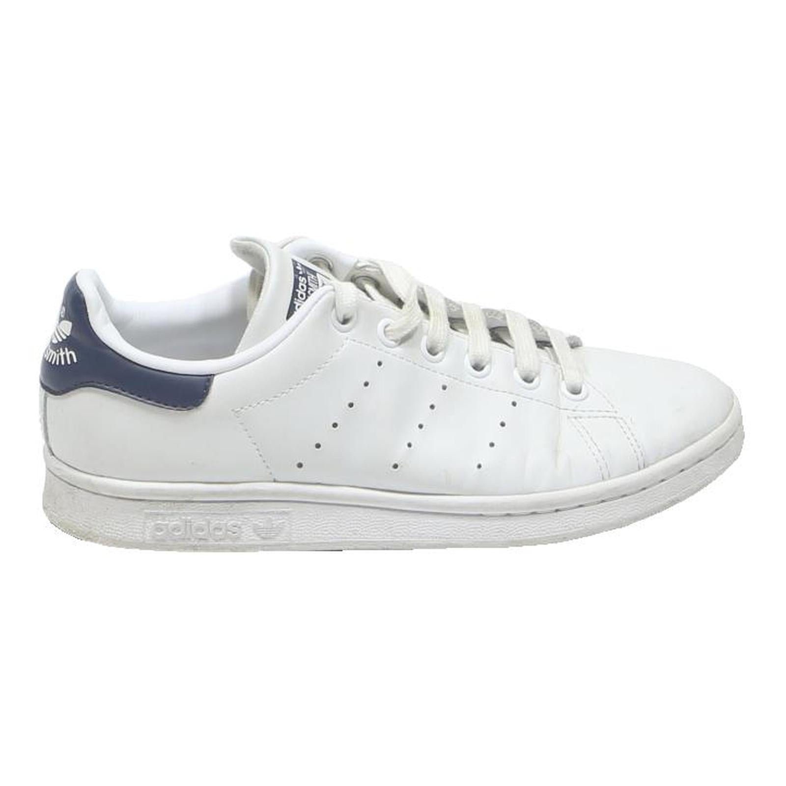 ADIDAS Stan Smith Womens Low Top Trainers White Blue Leather UK 4 Classic