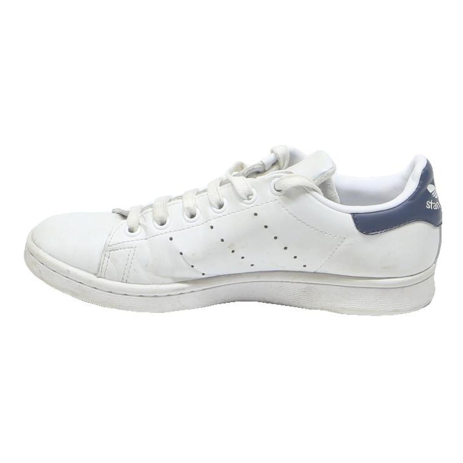 ADIDAS Stan Smith Womens Low Top Trainers White Blue Leather UK 4 Classic