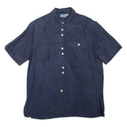 DEVILLE Womens Shirt Blue Collared M