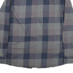 PIERRE CARDIN Mens Grey & Blue Check Shirt L Button-Down Collar Long Sleeve