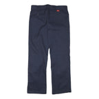 DICKIES Womens Navy Regular Fit Straight Trousers W33 L31 Workwear Classic