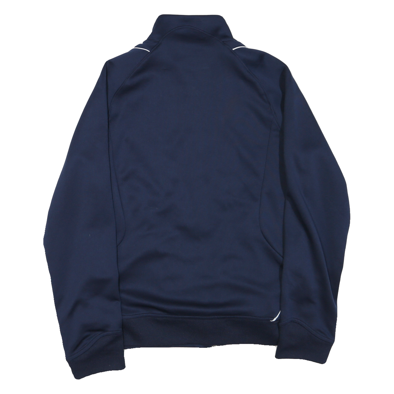 ADIDAS Womens Navy Blue Volleyball Track Jacket UK 18 Polyester Blend Zip Plain