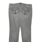 CALVIN KLEIN JEANS Womens Slim Grey Denim W34 L31 Zip Pockets Casual