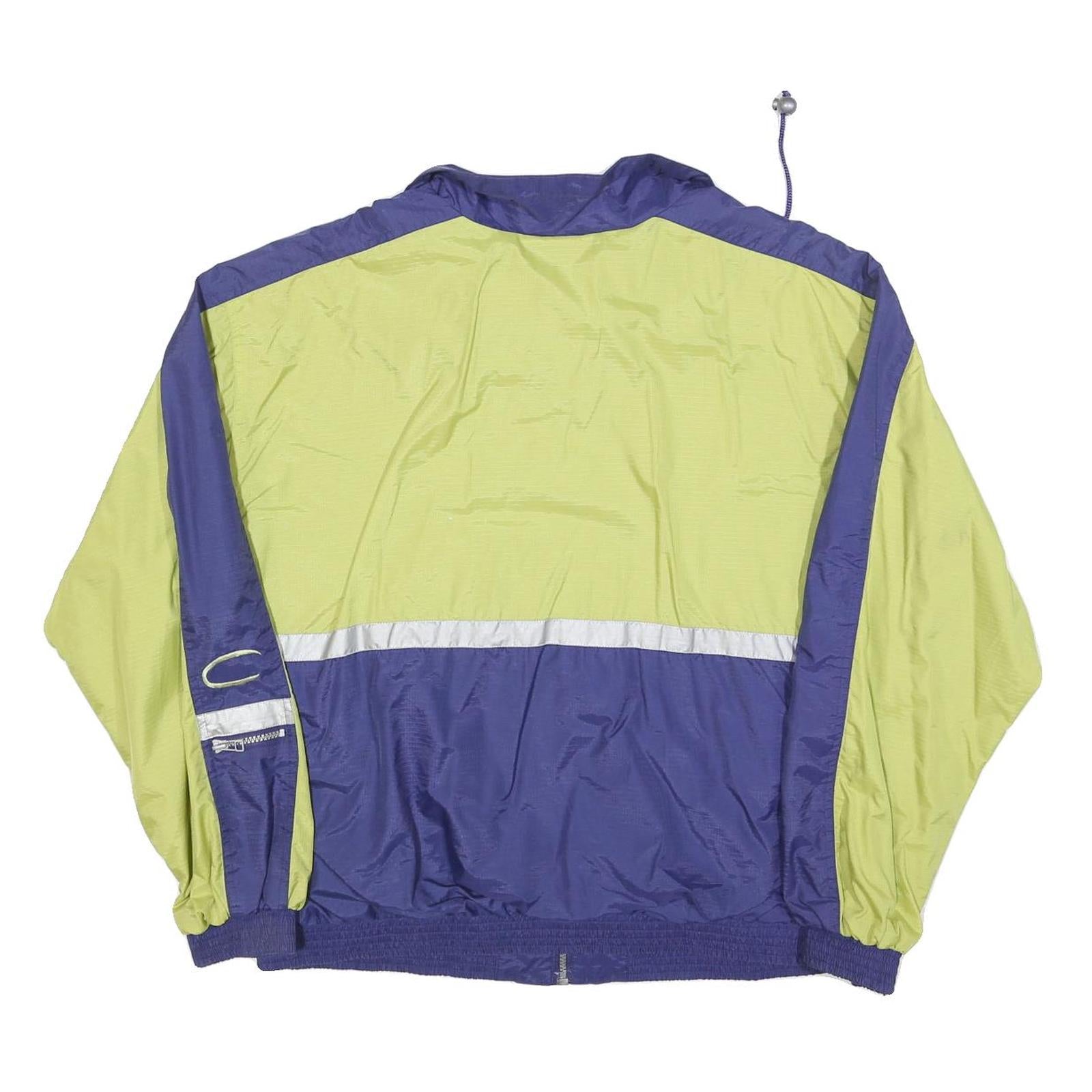 CATALINA Mens Blue & Yellow Zip Jacket XL Polyester Blend Shell Colourblock