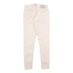 CALVIN KLEIN JEANS Womens Cotton Blend Slim Trousers Beige W26 L26 Stylish Fit