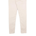 CALVIN KLEIN JEANS Womens Cotton Blend Slim Trousers Beige W26 L26 Stylish Fit