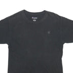 CHAMPION Mens Black Classic T-Shirt M Short Sleeve Crew Neck Cotton Blend Logo