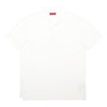 HUGO Mens White Short Sleeve Plain Polo Shirt Cotton Blend M Classic Fit Casual