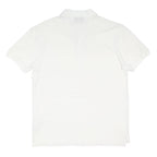 HUGO Mens White Short Sleeve Plain Polo Shirt Cotton Blend M Classic Fit Casual