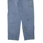 CARHARTT Mens Regular Blue Denim Jeans W38 L34 Workwear Utility Zip Fly