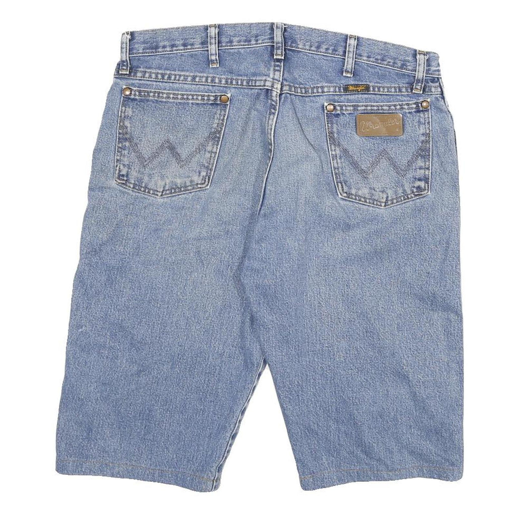 WRANGLER Mens Denim Blue Casual Shorts XL W34 Classic Cotton Blend Summer