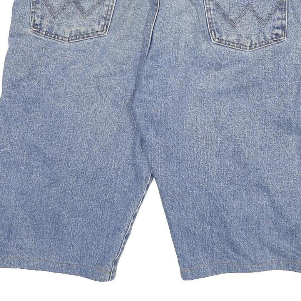 WRANGLER Mens Denim Blue Casual Shorts XL W34 Classic Cotton Blend Summer
