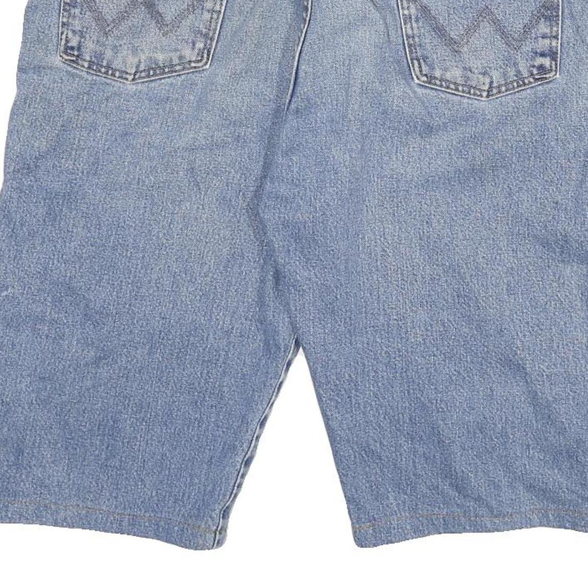 WRANGLER Mens Denim Blue Casual Shorts XL W34 Classic Cotton Blend Summer