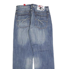 TAKE TWO Mens Regular Fit Straight Blue Denim Jeans W32 L32 Classic Cotton Blend