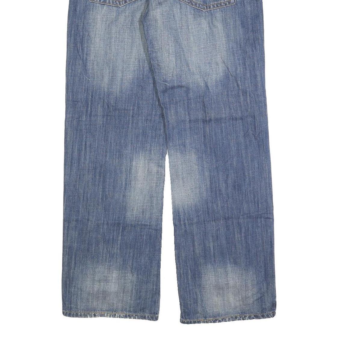 TAKE TWO Mens Regular Fit Straight Blue Denim Jeans W32 L32 Classic Cotton Blend