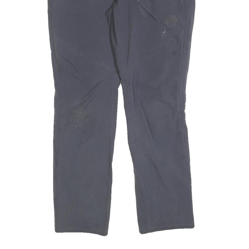 MAMMUT Womens Polyester Blend Navy Regular Fit Straight Trousers W32 L30 Outdoor