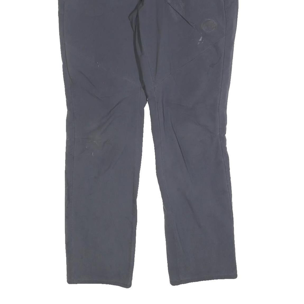 MAMMUT Womens Polyester Blend Navy Regular Fit Straight Trousers W32 L30 Outdoor