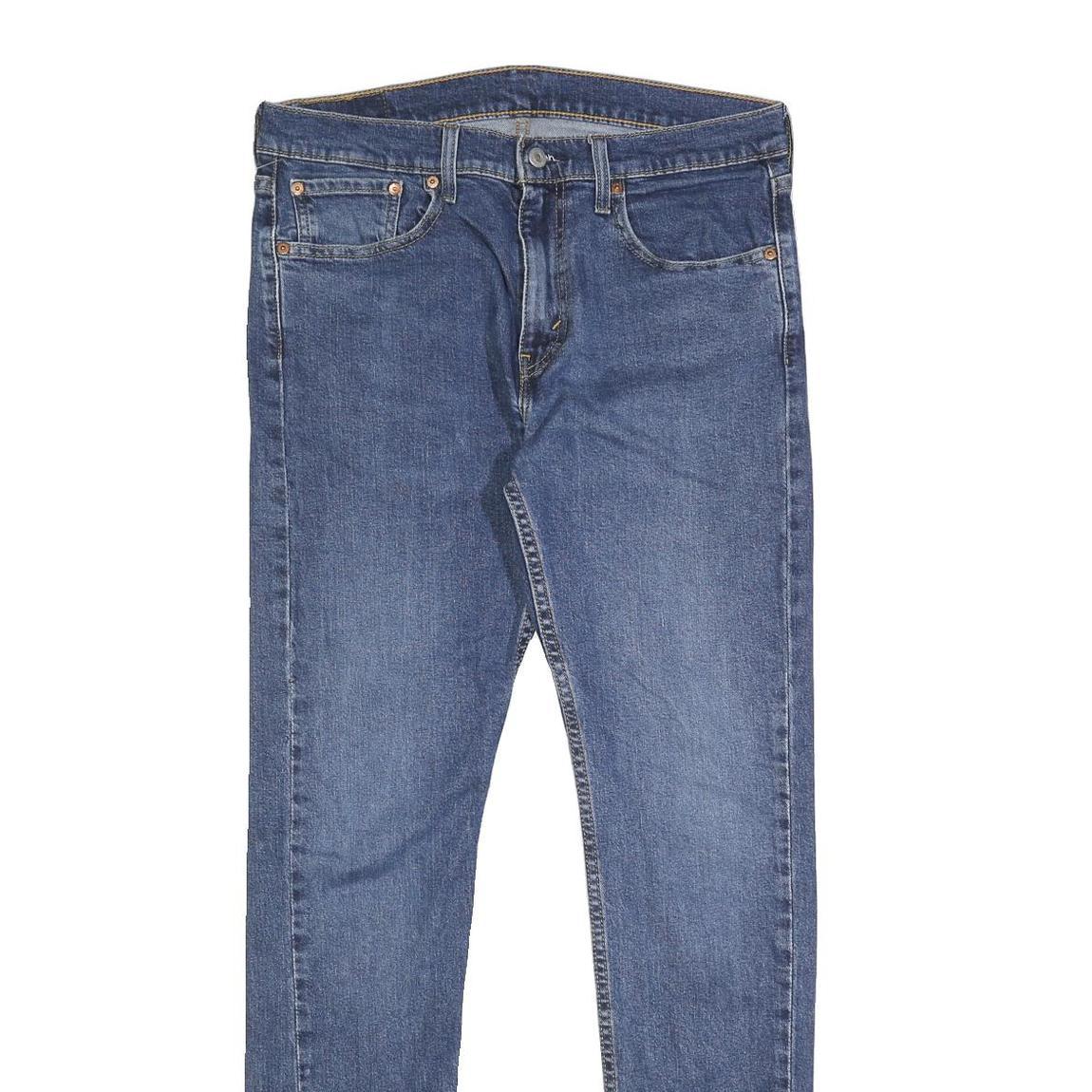 LEVI'S 512 LO-BALL Mens Jeans Blue Slim Skinny Denim Medium W33 L33 Stylish Zip