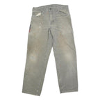 DICKIES Mens Regular Fit Straight Jeans Cotton Blend Zip W33 L31 Workwear