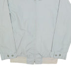 Mens Grey Cotton Blend Casual Jacket M Zip Closure Plain Lightweight