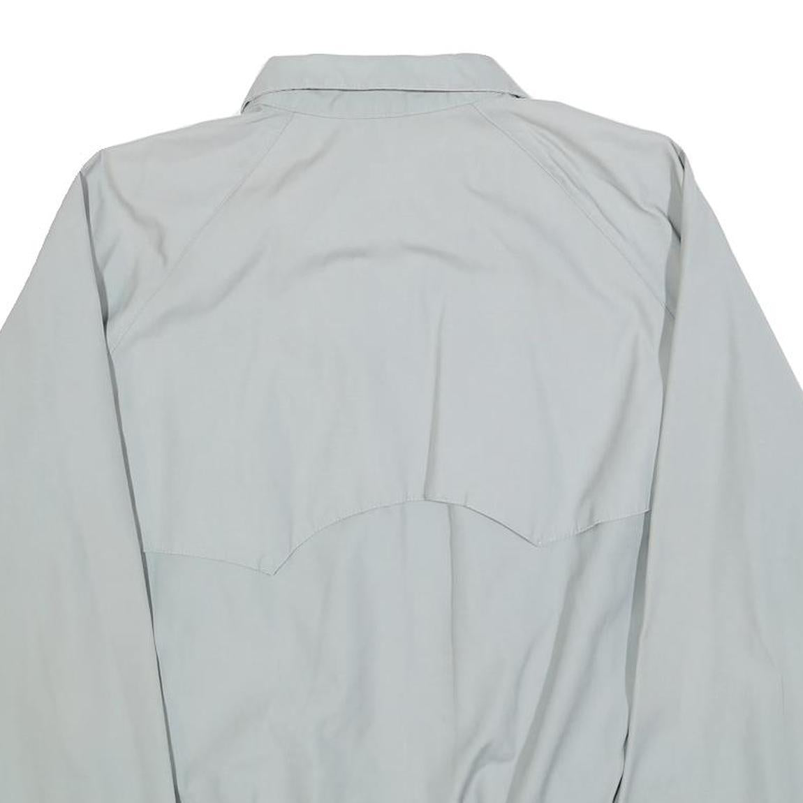 Mens Grey Cotton Blend Casual Jacket M Zip Closure Plain Lightweight