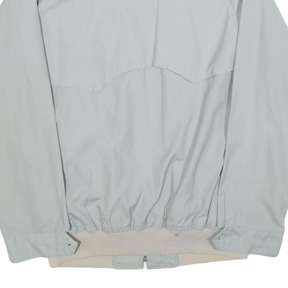 Mens Grey Cotton Blend Casual Jacket M Zip Closure Plain Lightweight