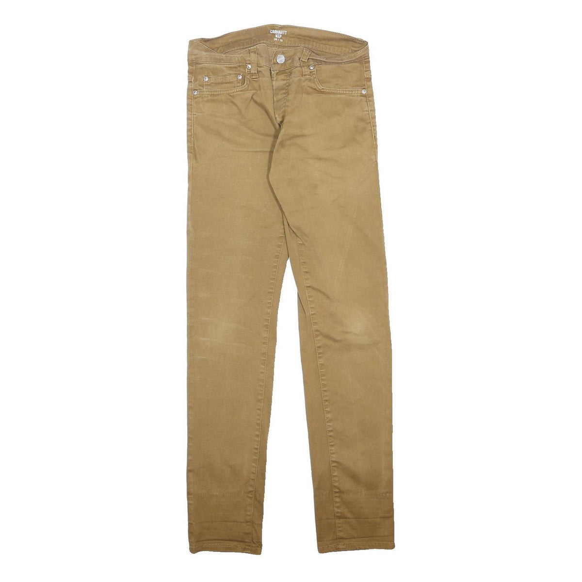 CARHARTT WIP Mens Cotton Blend Slim Khaki Slim Straight Trousers W28 L32