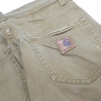 CARHARTT WIP Mens Cotton Blend Slim Khaki Slim Straight Trousers W28 L32