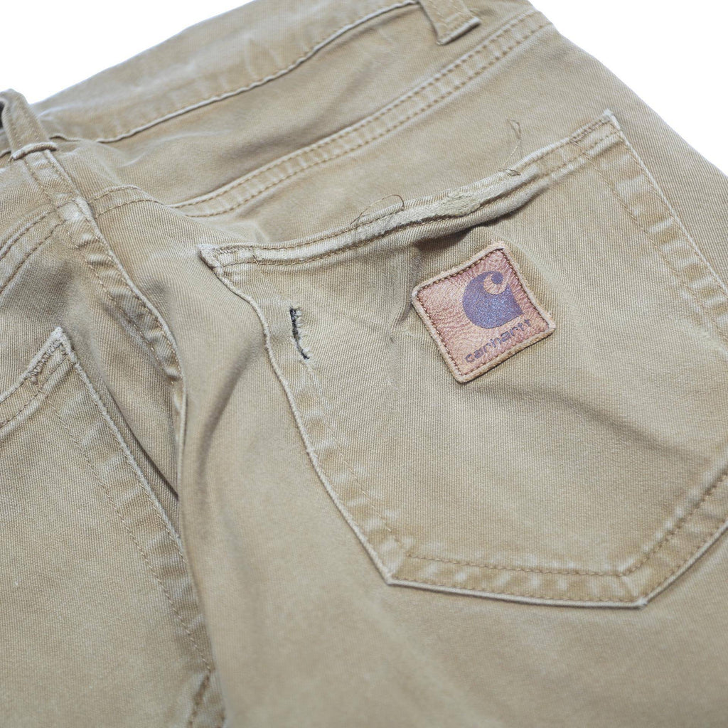 CARHARTT WIP Mens Cotton Blend Slim Khaki Slim Straight Trousers W28 L32