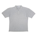 FILA Mens Grey Short Sleeve Plain S Cotton Polo Shirt Classic Comfort Casual