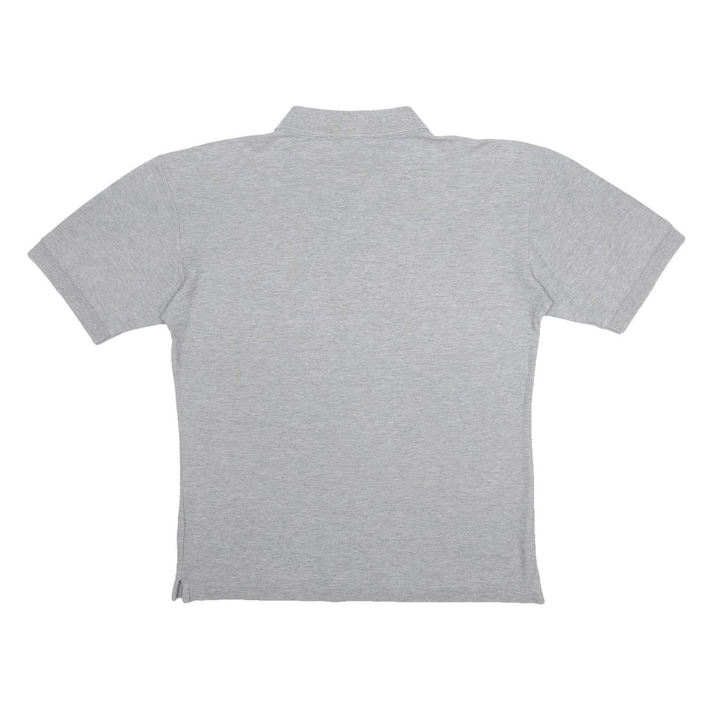 FILA Mens Grey Short Sleeve Plain S Cotton Polo Shirt Classic Comfort Casual