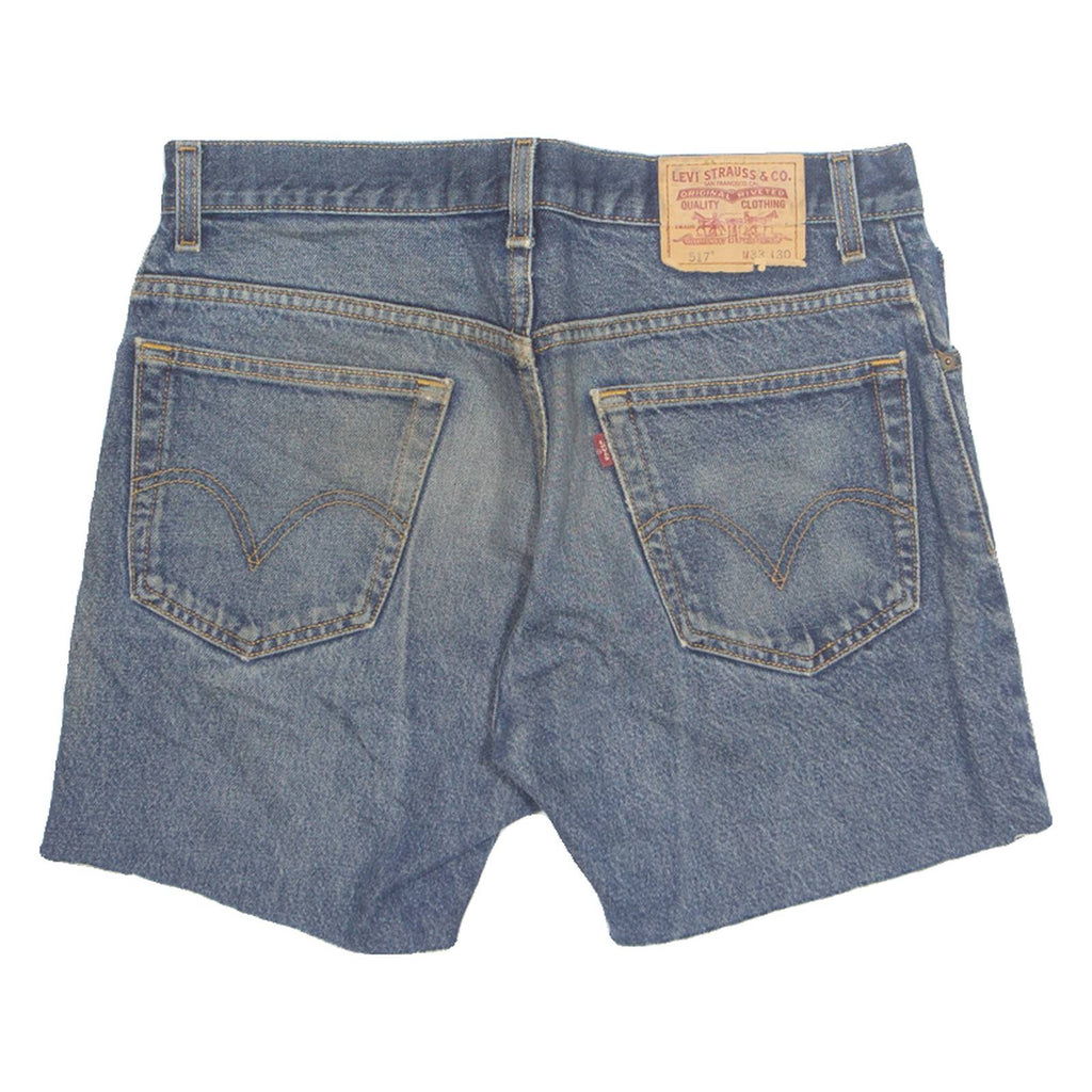 LEVI'S Cut Off 517 Mens Denim Shorts Blue M W34