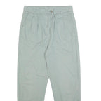 ESPRIT Womens Cotton Slim Grey Tapered Trousers W30 L28 Casual Smart