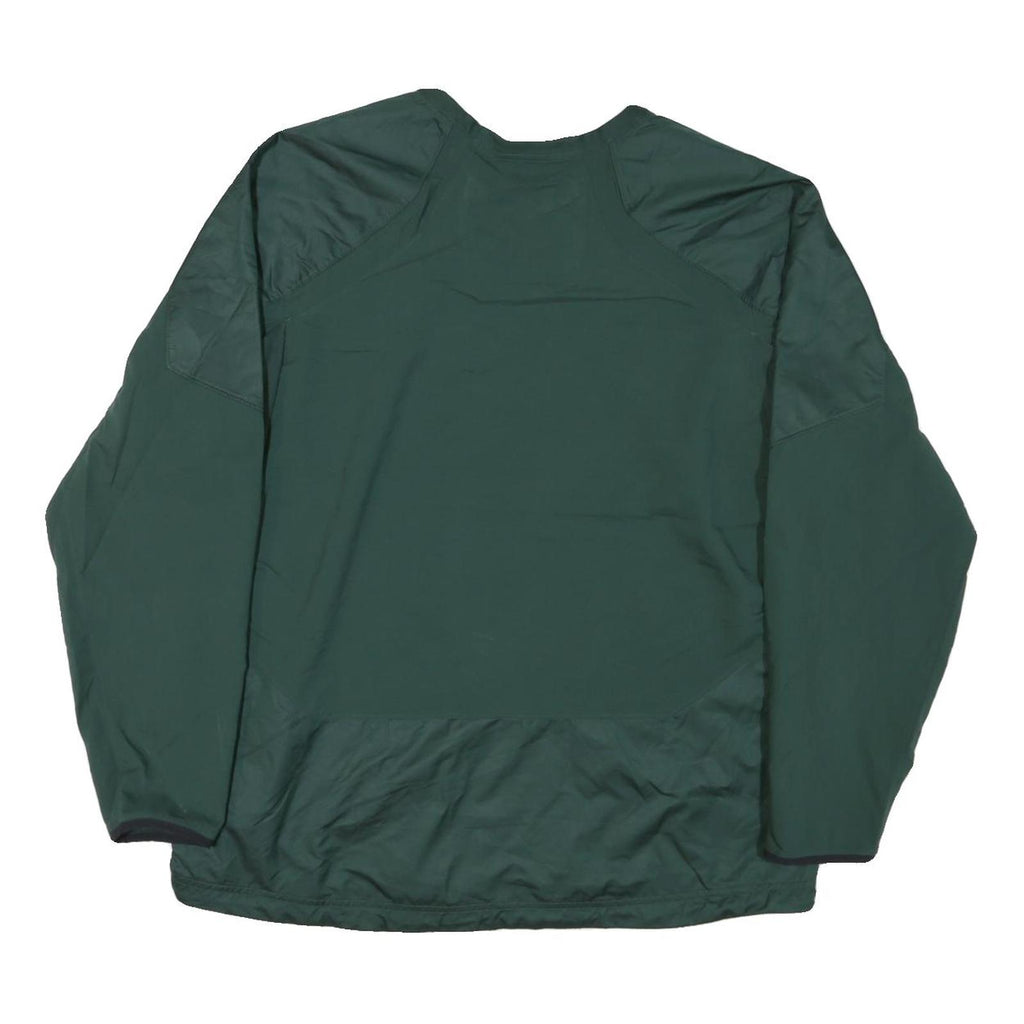 NIKE Mens Green Jacket XL Nylon Plain Sportswear Michigan State Spartans