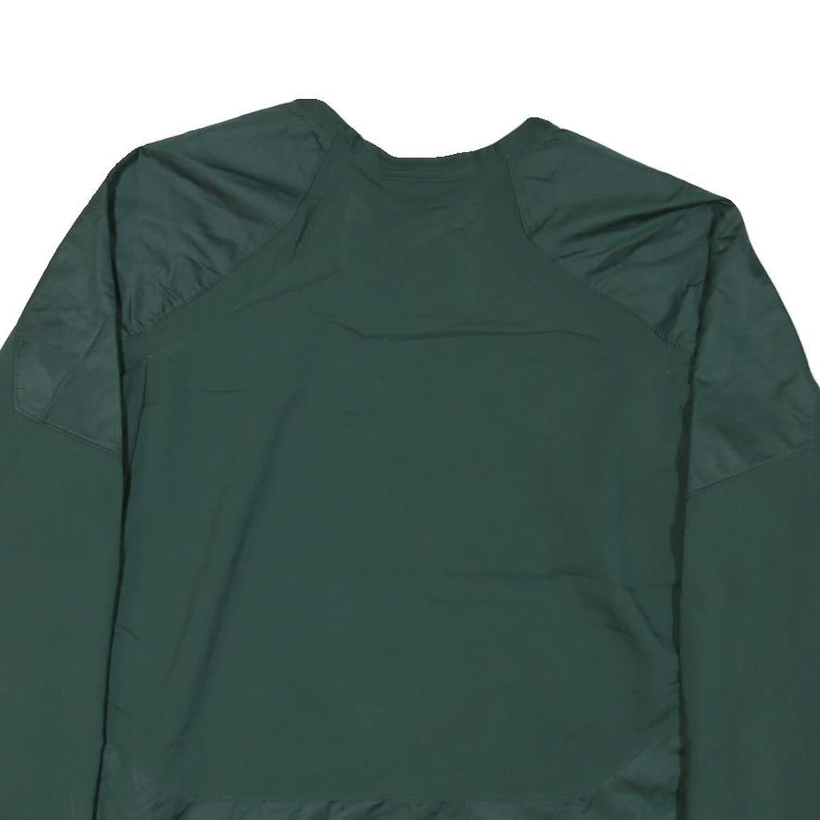 NIKE Mens Green Jacket XL Nylon Plain Sportswear Michigan State Spartans